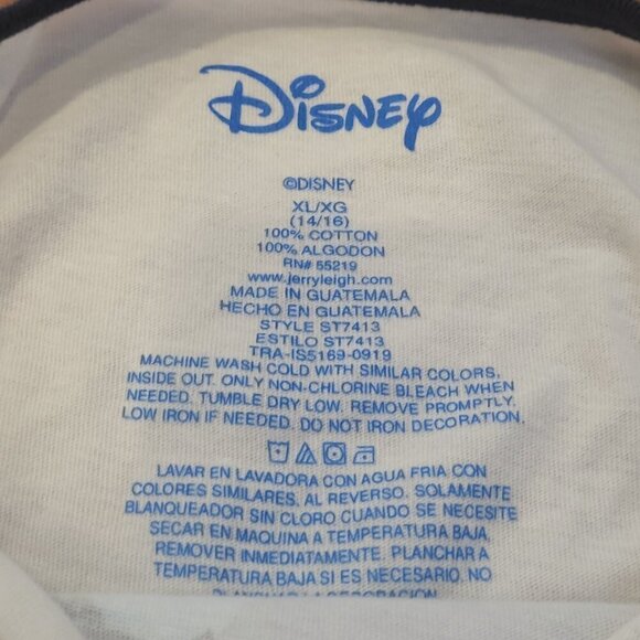 DISNEY LILO & STITCH Youth XL Size 14/16 White Shirt Spray Paint Graphic - Picture 5 of 9